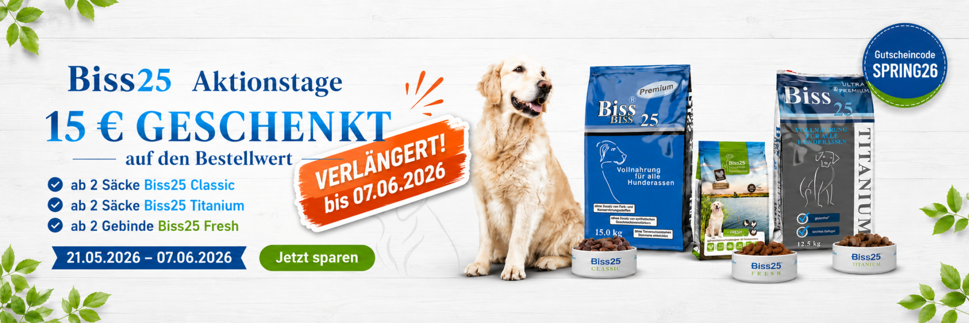 - Aktionstage26 Verlaengerung 1920x640 - Biss25 Premium Hundefutter Shop